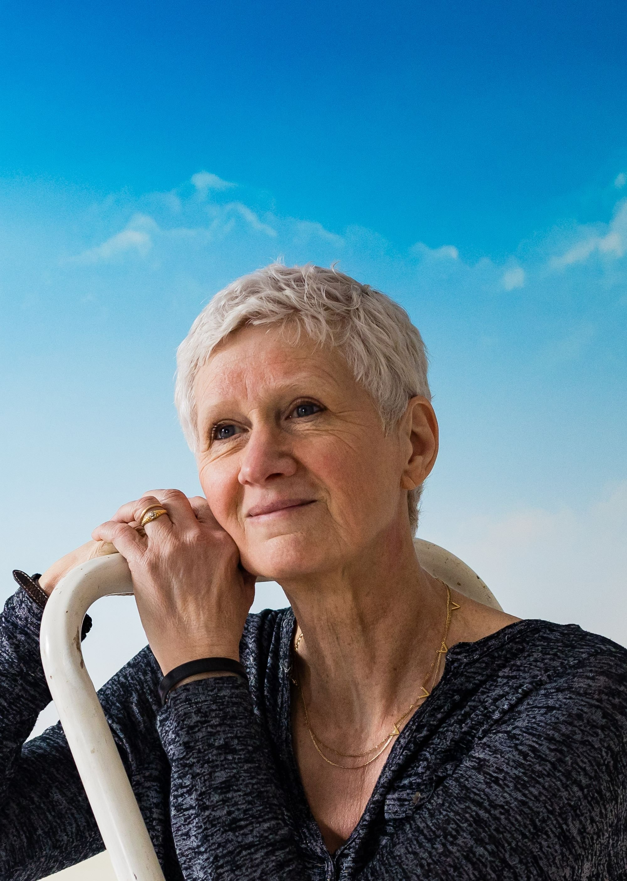 Portrait de Véronique Deschepper dans son atelier